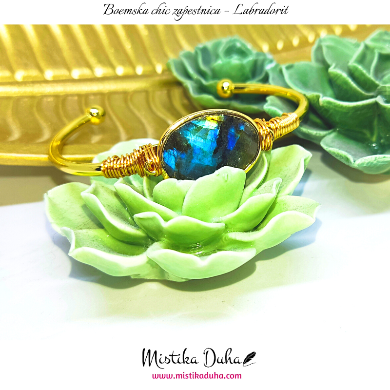 Boemska chic zapestnica - Labradorit